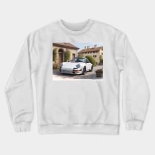 Porsche 911 in an Italian ambience Crewneck Sweatshirt